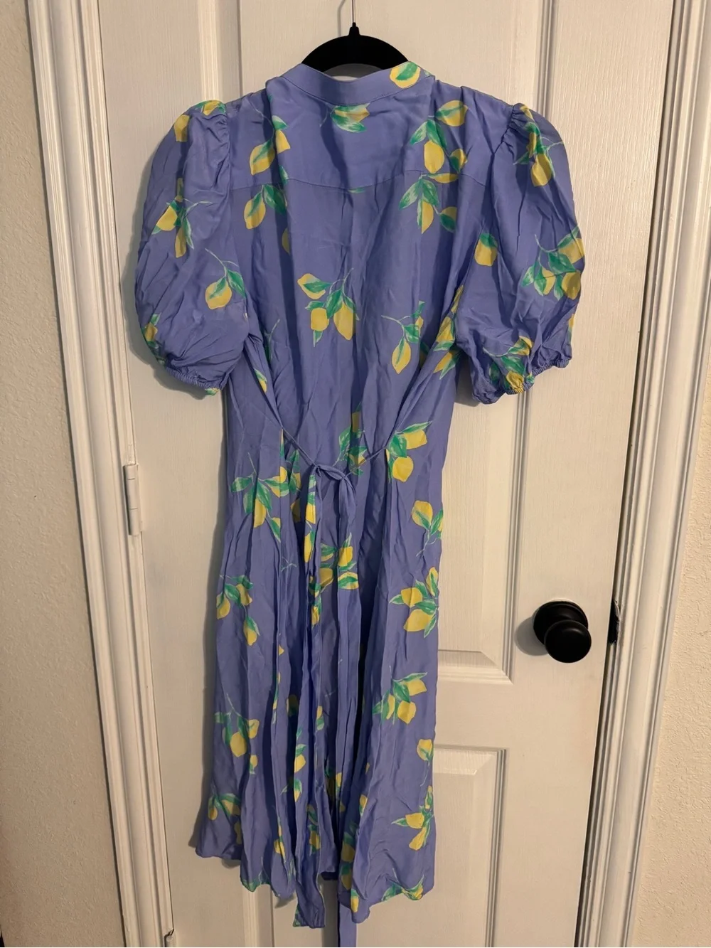 UNTUCKit Lilac Lemon-Print Button Midi Dress